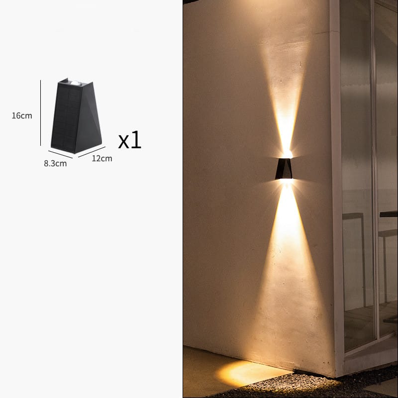 1 0 Aircraft payment Lámpara de pared solar impermeable para pasillos exteriores