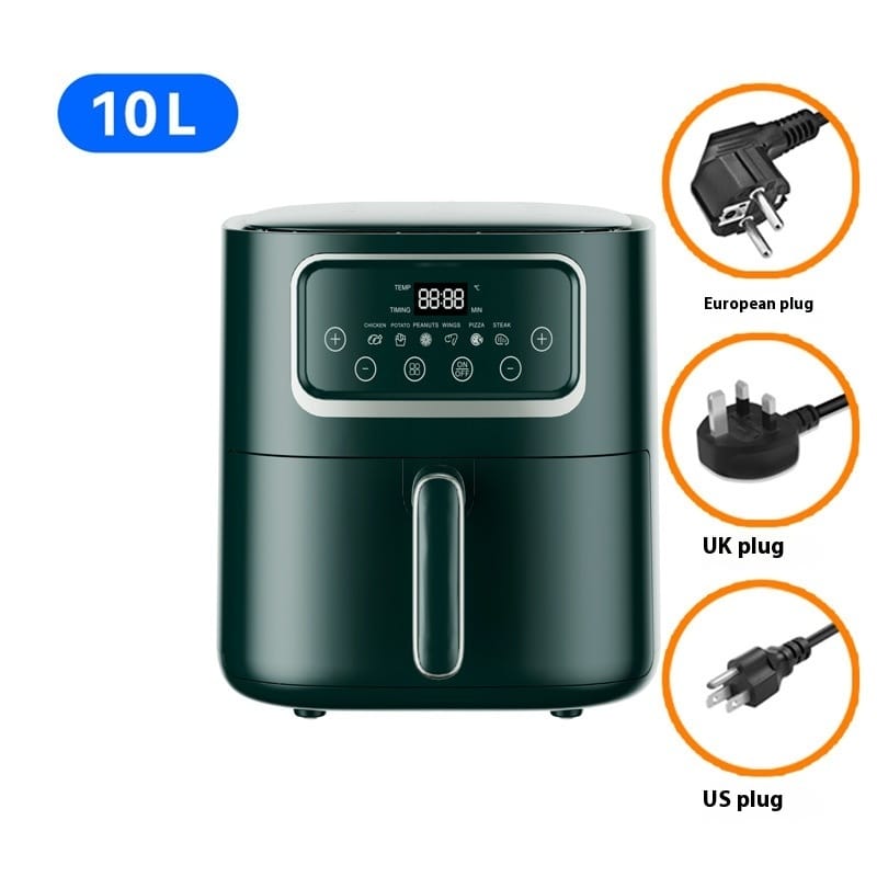 1 0 Army Green / US Freidora de aire microondas versátil de alta capacidad para el hogar
