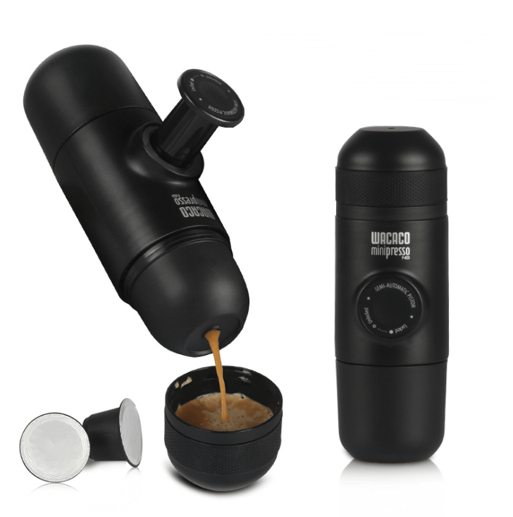 1 0 Black Minicafetera portátil compacta