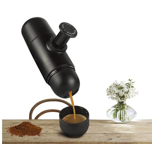 1 0 Black Minicafetera portátil compacta