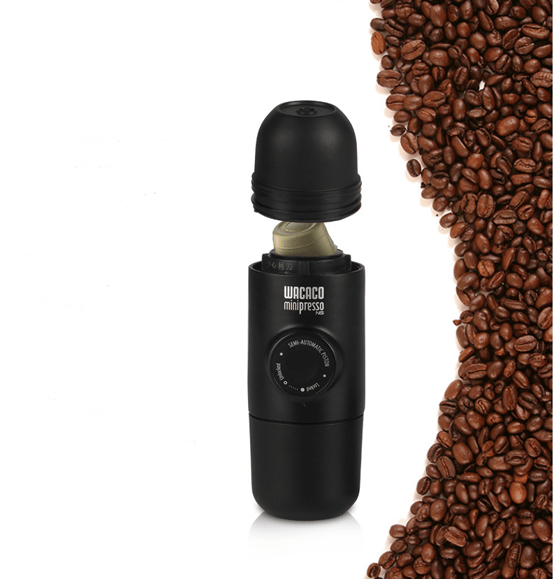 1 0 Black Minicafetera portátil compacta