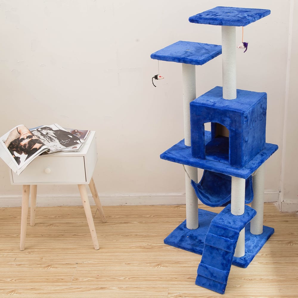 1 0 Blue Artículos para mascotas Juguetes para gatos Estructura para trepar