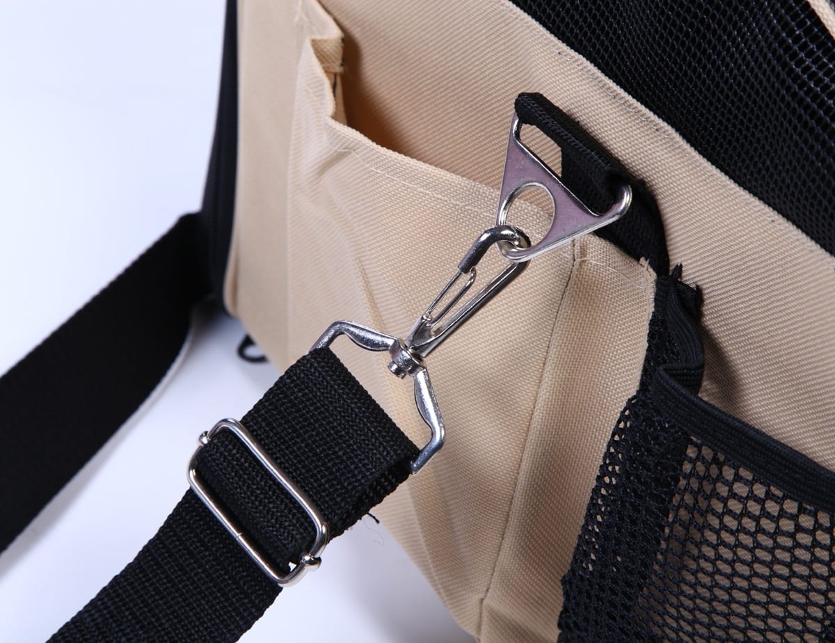 1 0 Bolso bandolera portátil para mascotas (perros y gatos) para coche