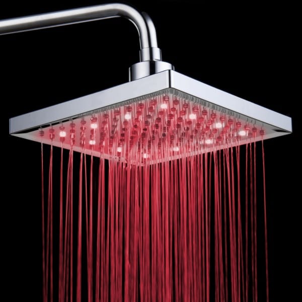 1 0 Cabezal de ducha luminoso que cambia de color