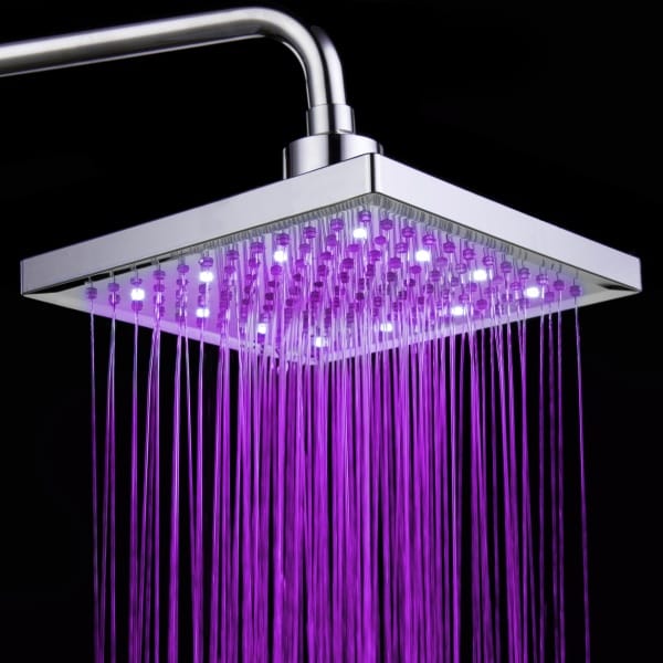 1 0 Cabezal de ducha luminoso que cambia de color