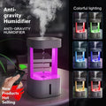 1 0 Colored light Humidificador creativo antigravedad con forma de gota de agua, pulverizador de niebla para aire acondicionado, ideal para el hogar, dormitorio y oficina, con depósito de agua de 580 ml