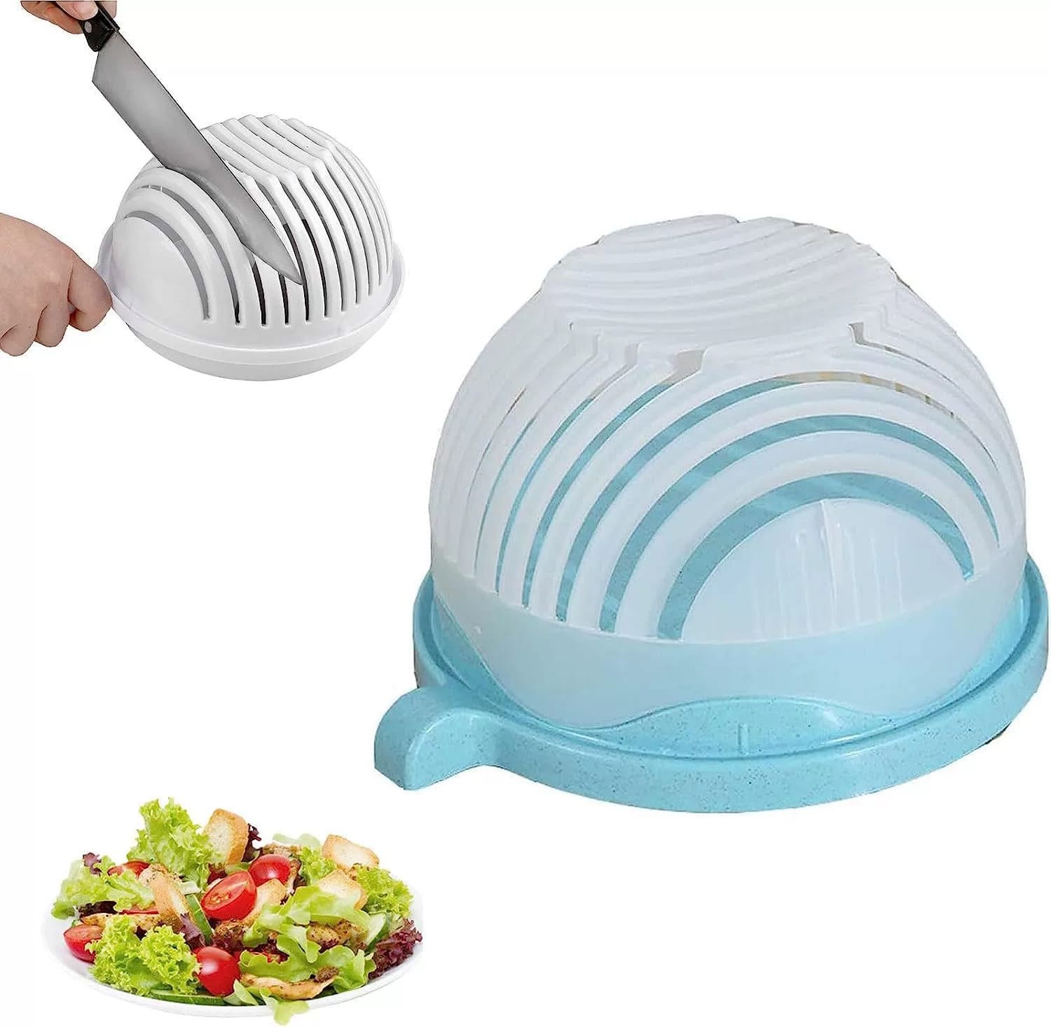 1 0 Cortador de ensaladas creativo, cortador de frutas y verduras