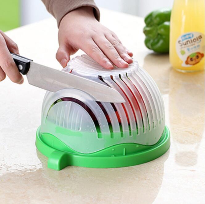 1 0 Cortador de ensaladas creativo, cortador de frutas y verduras