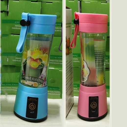 1 0 F Set / Six Knives Licuadora portátil con batería recargable USB, mini batidora de zumos de frutas para cocina, mini exprimidor eléctrico portátil y sencillo para el hogar.