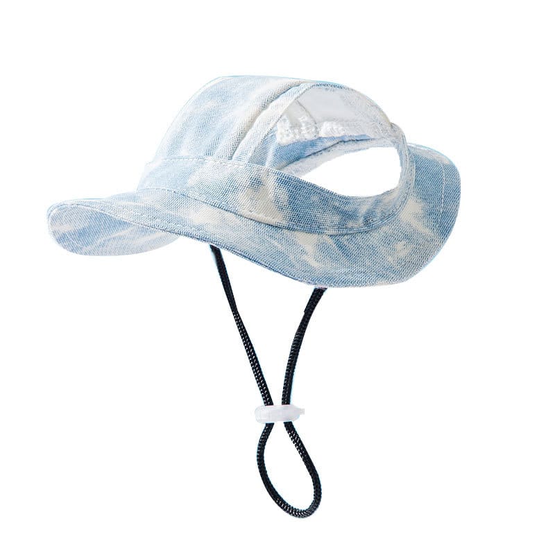 1 0 Gorros para mascotas con orificios para las orejas, gorro ajustable para cachorros, gorro para perros pequeños y medianos