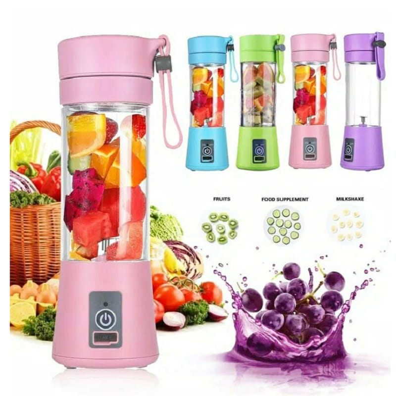 1 0 Licuadora portátil con batería recargable USB, mini batidora de zumos de frutas para cocina, mini exprimidor eléctrico portátil y sencillo para el hogar.