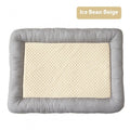 1 0 M56 Ice Bean Beige / L80X60CM Nido de seda helada para perros Pet Cool Ice