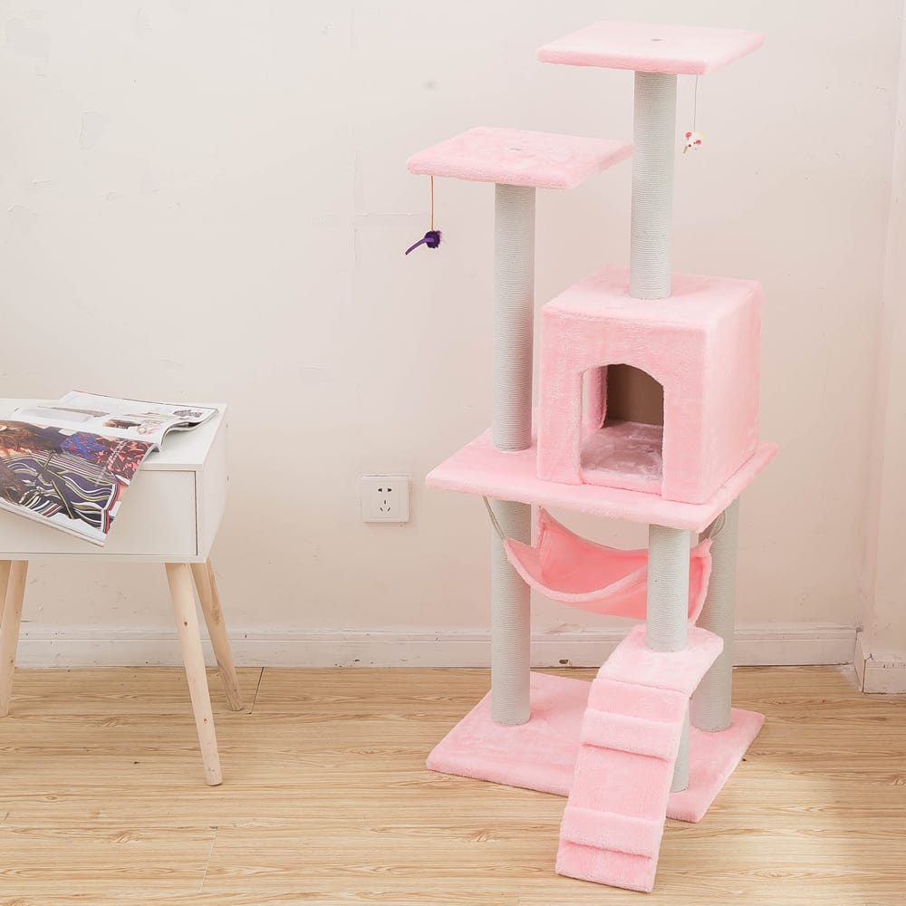 1 0 Pink red Artículos para mascotas Juguetes para gatos Estructura para trepar