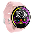1 0 Pink Reloj inteligente con esfigmomanómetro de frecuencia cardíaca