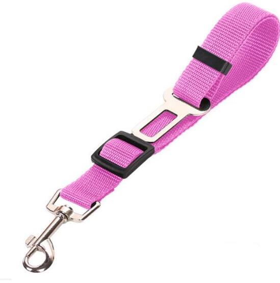 1 0 Pink / Uniform code Cinturón de seguridad para mascotas en el coche Correa para mascotas. Múltiples colores y tamaños