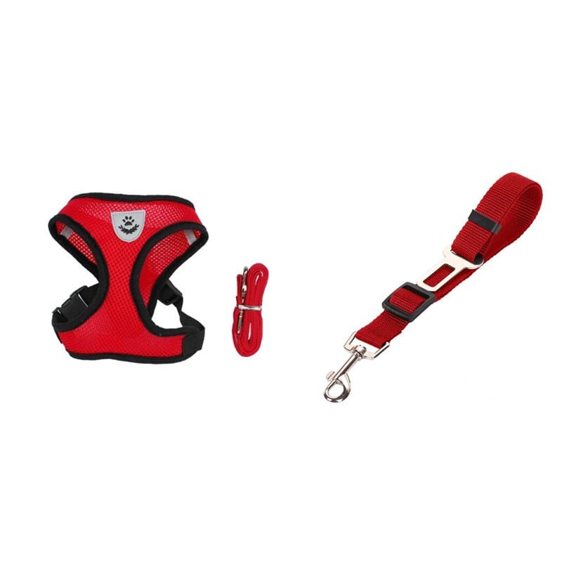 1 0 Red 2 / L Cinturón de seguridad para mascotas en el coche Correa para mascotas. Múltiples colores y tamaños
