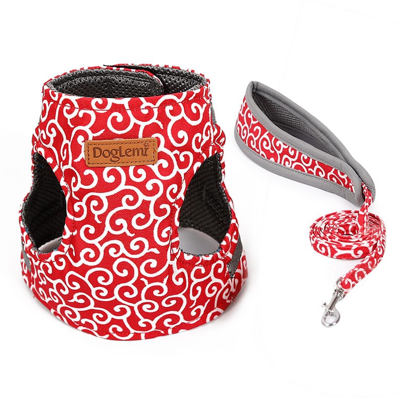 1 0 Red / S Arnés de chaleco para gatos con cuerda de tracción