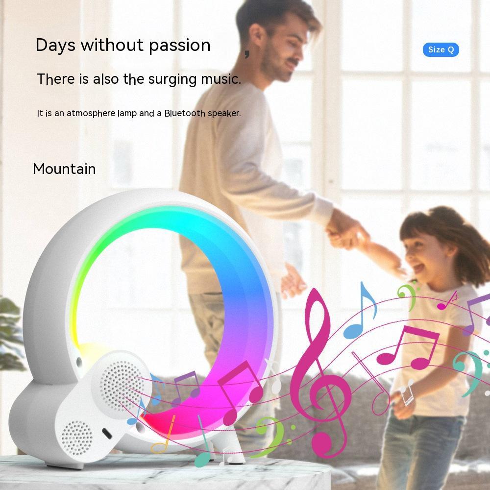 1 0 Reloj despertador digital con pantalla analógica y luz de amanecer Creative Q Light, audio Bluetooth
