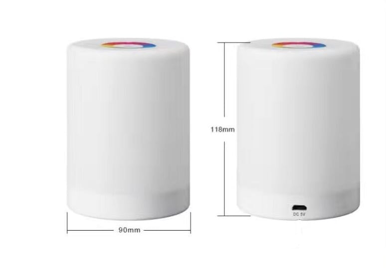1 0 Seven colors / 2.4W Lámpara de noche LED inteligente con luz ambiental colorida