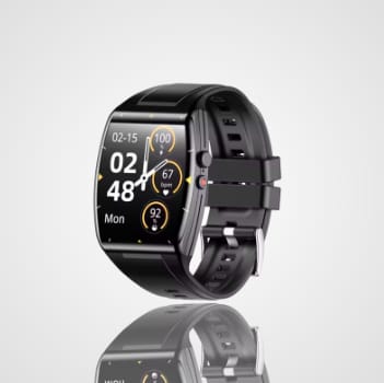 1 1 AD03 Black Reloj deportivo inteligente con monitor de frecuencia cardíaca y presión arterial