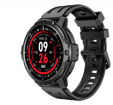 1 1 Black2 Último reloj inteligente GPS resistente al agua hasta 3 ATM