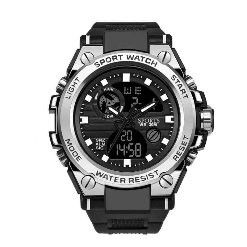 1 1 Dart Silver / Con Caja Reloj inteligente multifuncional para deportes al aire libre para adolescentes