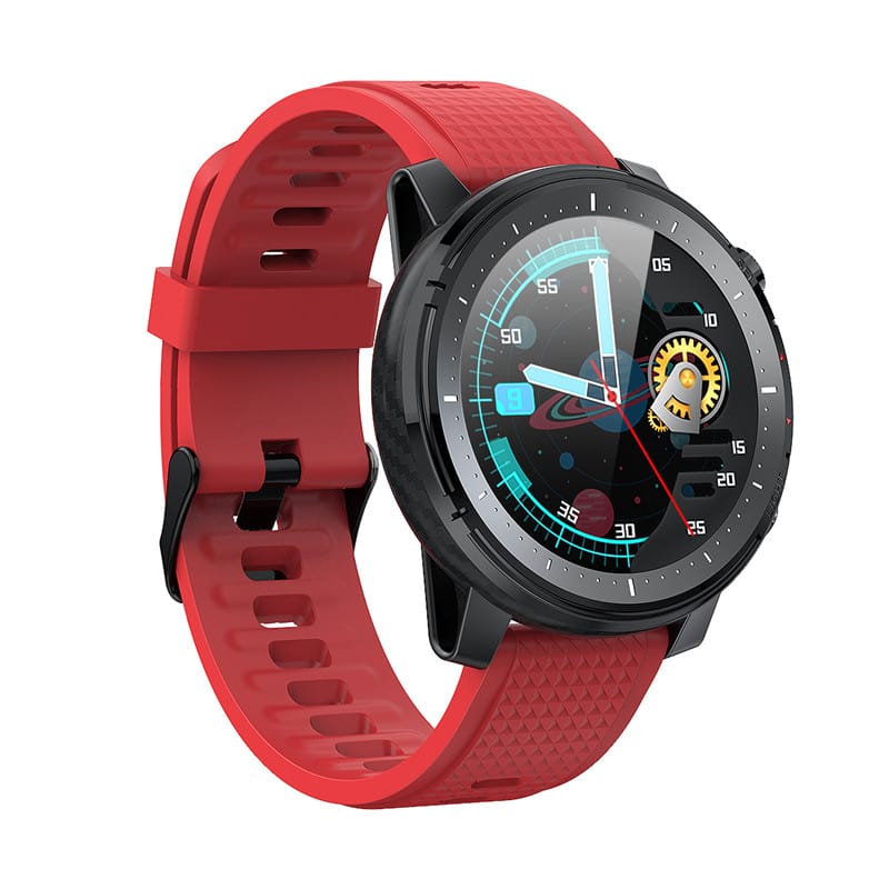 1 1 Rojo Reloj inteligente de alta definición pantalla redonda