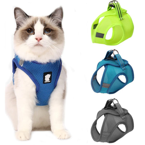 1 0 Arnés de tracción antigolpes para gatos