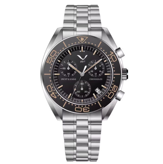 Multifunction Chronograph Business Watch, Luminous and Waterproof, with Sapphire Crystal Dial